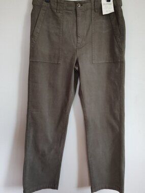 Madewell SZ 29 Green Straight Utility Pant
